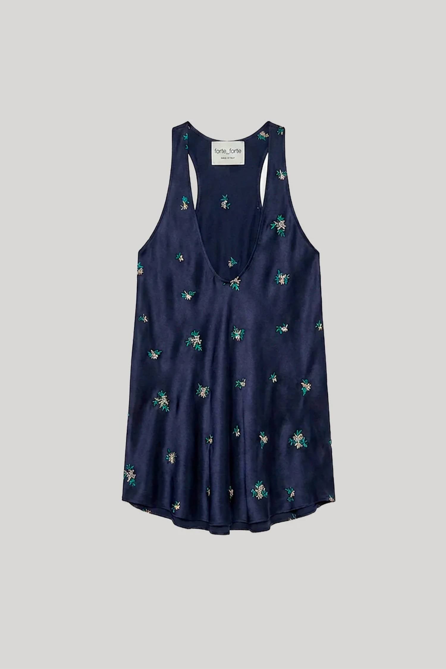 Forte Forte - Women's Petites Fleurs Embroidery Silk Top