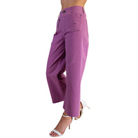 Glam - Women's Colette Wide Leg Scallop Pocket Pants