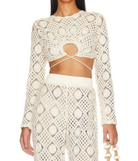 Andrea Iyamah - Hira Crochet Crop Top
