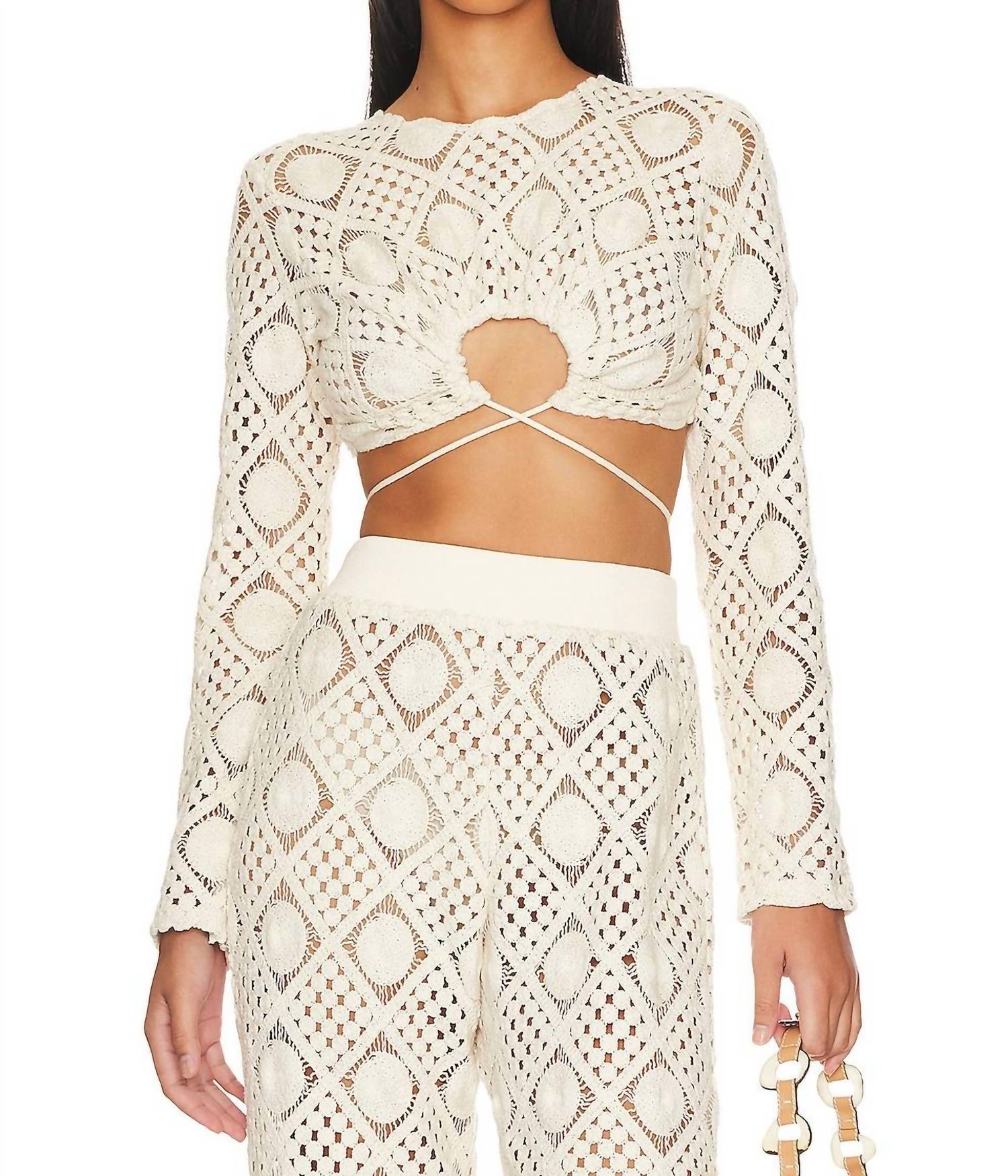 Andrea Iyamah - Hira Crochet Crop Top