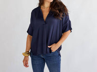 Caryn Lawn - Elizabeth Collared Top
