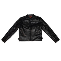 knotWTR Unisex I’m Worth A Lot Leather Jacket in black - men's jacket - view 5