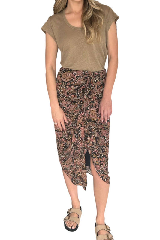Isabel Marant - Zaine Printed Draped Skirt