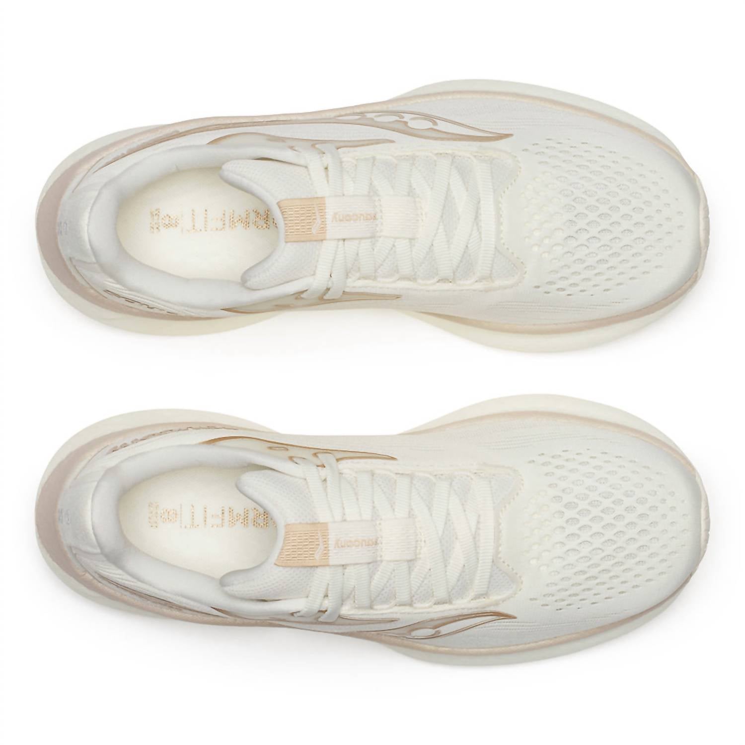 SAUCONY Women's Ride 18 Running Shoes in vanilla 4 - women's sneaker - view 4