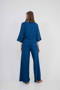 Corinne Collection Bucket Sweater in sapphire - women's sweater - alternate view