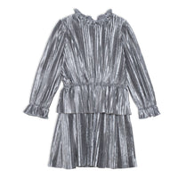Deux Par Deux - Kid's Long Sleeve Crinkle Velvet Dress