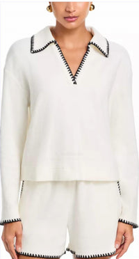 Rails - Cati Whipstitch Terry Polo