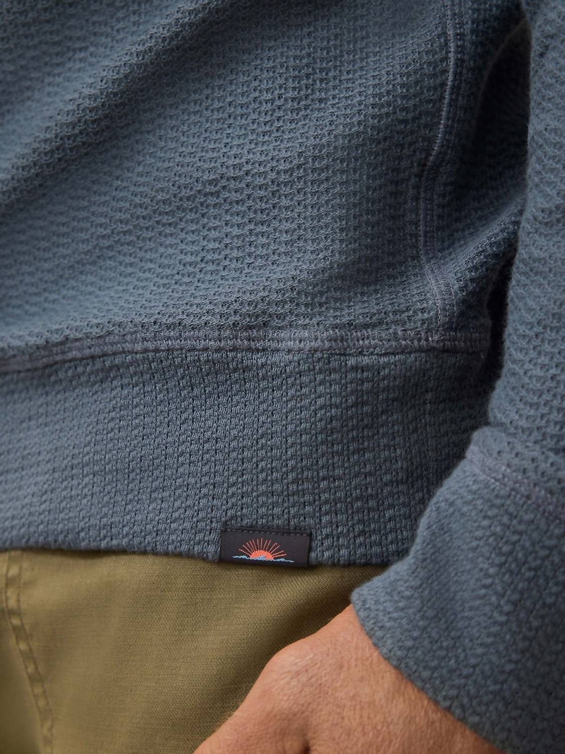 Faherty - Textured Knit Quarter Zip Sweater