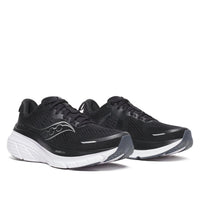 SAUCONY Men's Guide 18 Running Shoes in black white 2 - men's shoe - detail view