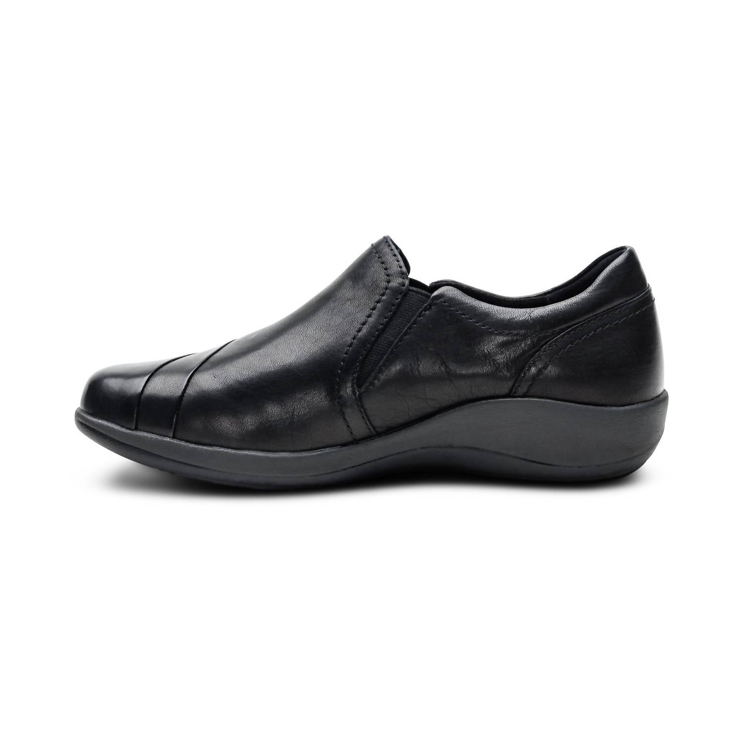 Aetrex Women's Helena Arch Support Slip On in black - women's flats - alternate view