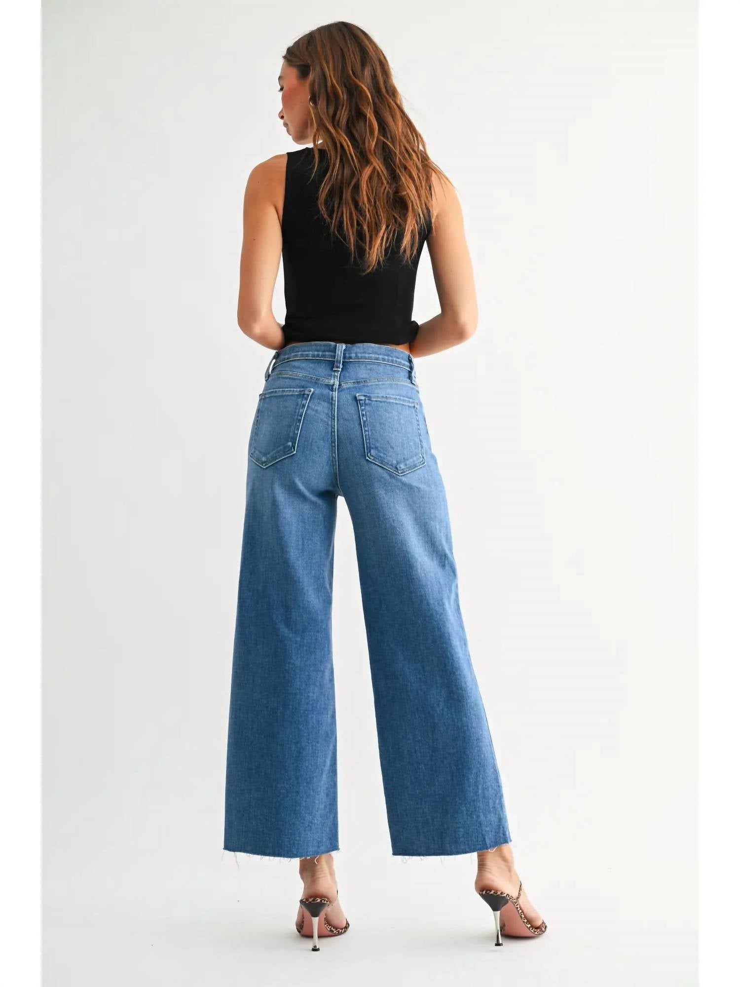 Just Black Denim - Scissor Cut Wide Leg Jeans