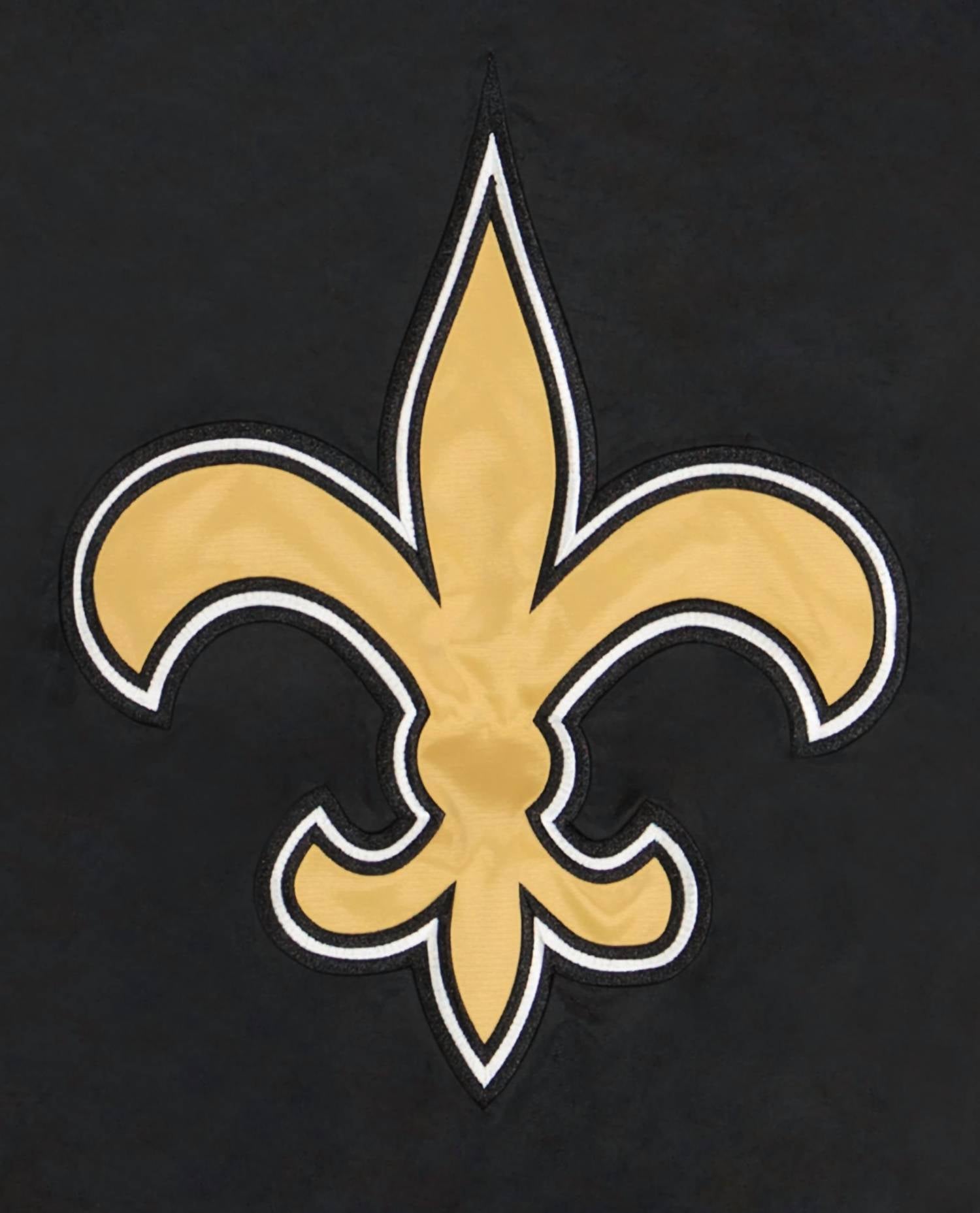 Starter - Men's New Orleans Saints Pullover Half-zip Starter Jacket