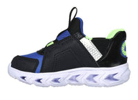 Skechers Kids Hypno-flash 2.0 Shoes in black blue lime - kids' sneaker - detail view