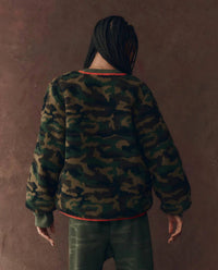 The Great. - Reversible Plush Bomber Jacket