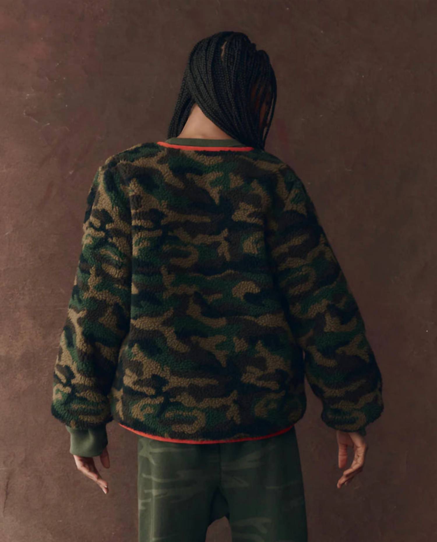 The Great. - Reversible Plush Bomber Jacket