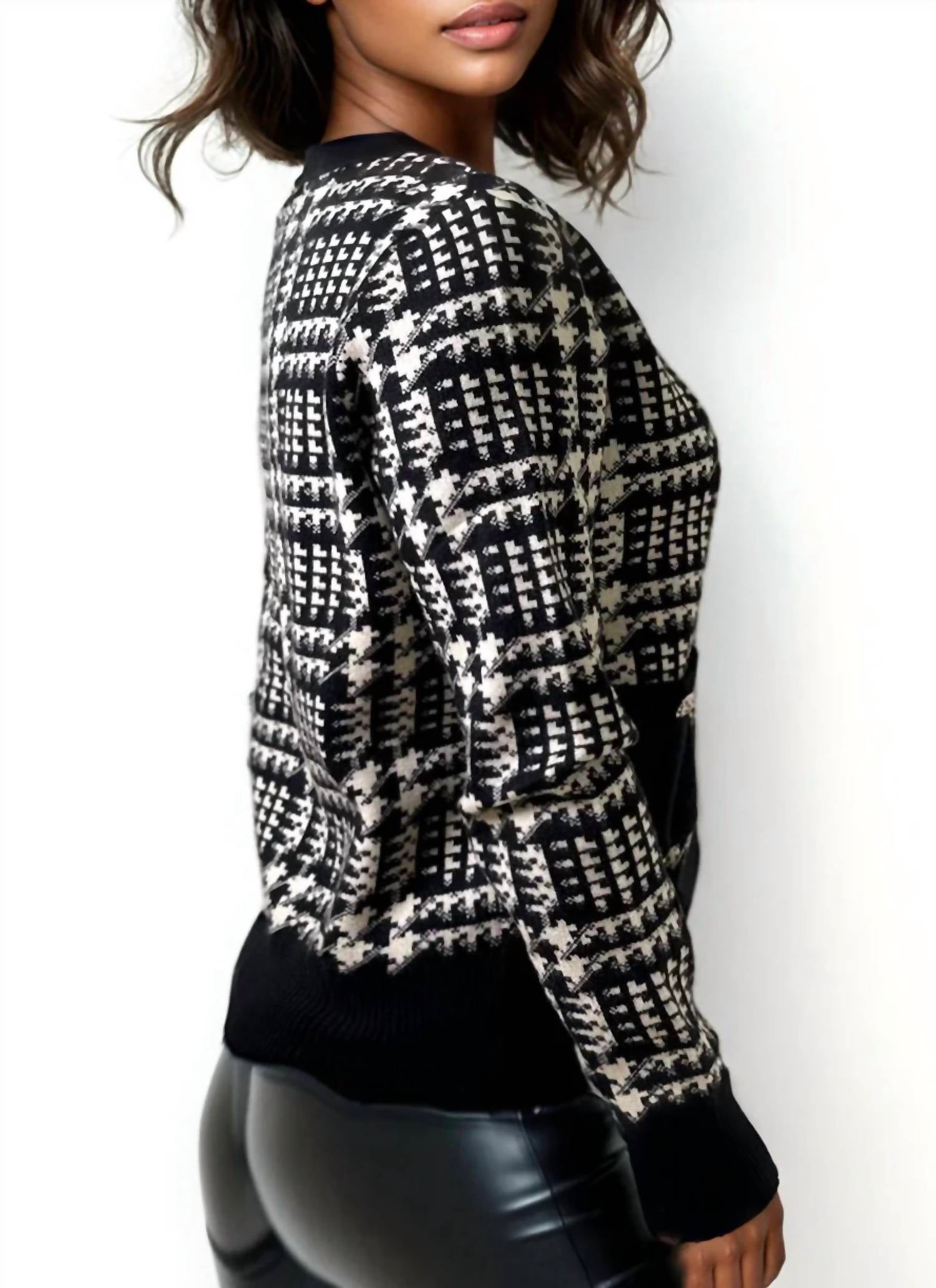N By Nancy - PLAID CARDIGAN SWEATER