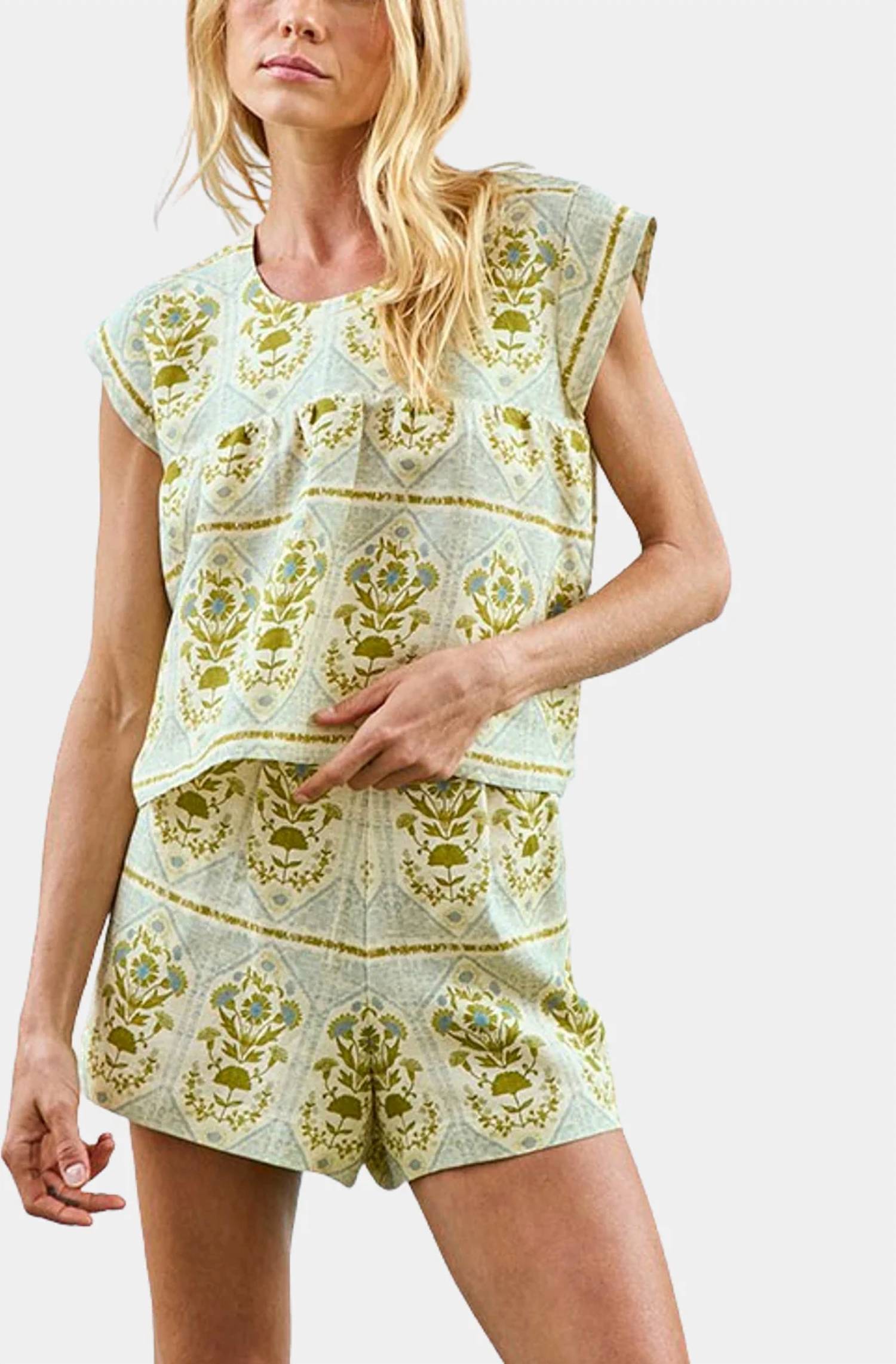 Hunter Bell - Delphine Short Sleeve Top