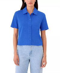 Goldie Lewinter - Luxe Life Short Sleeve Button Down Shirt