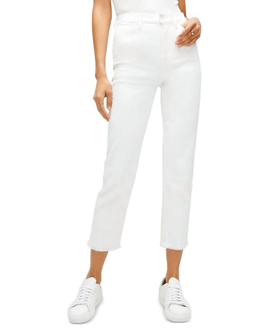 7 For All Mankind - High Waist Cropped Straight Jeans