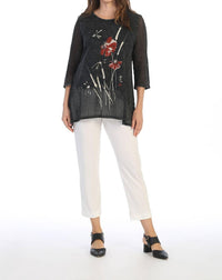 Jess & Jane - Camelia Asymmetric Mesh Tunic
