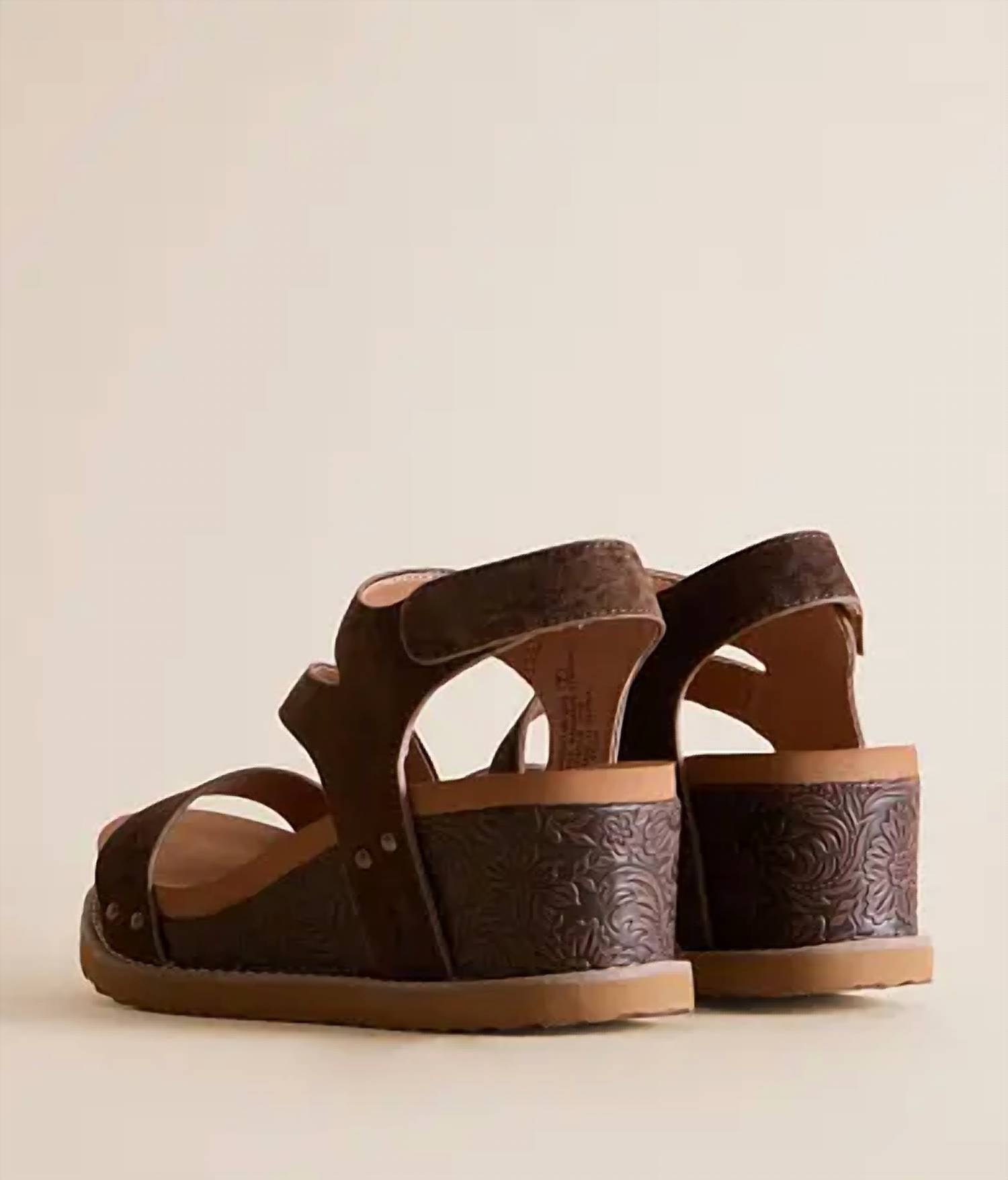 Very G - Women's Verde Trail Leopard Wedge Sandal