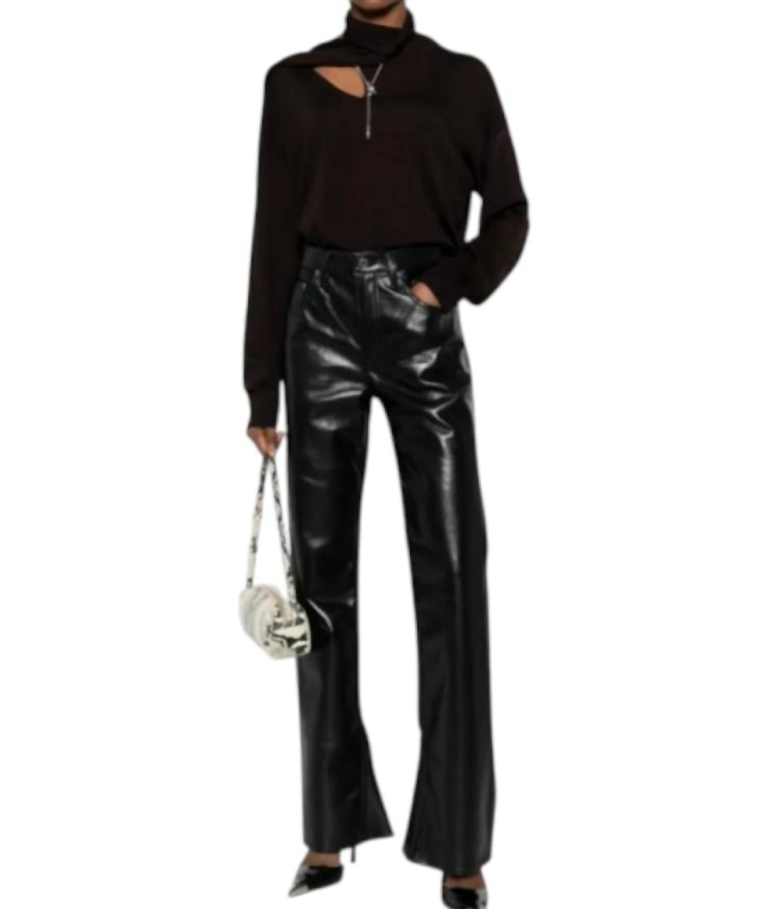 Agolde - RECYCLED LEATHER KICK BOOT PANTS