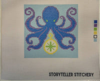 Storyteller Stitchery Octopus Modern Needlepoint Kit in n a - item - detail view
