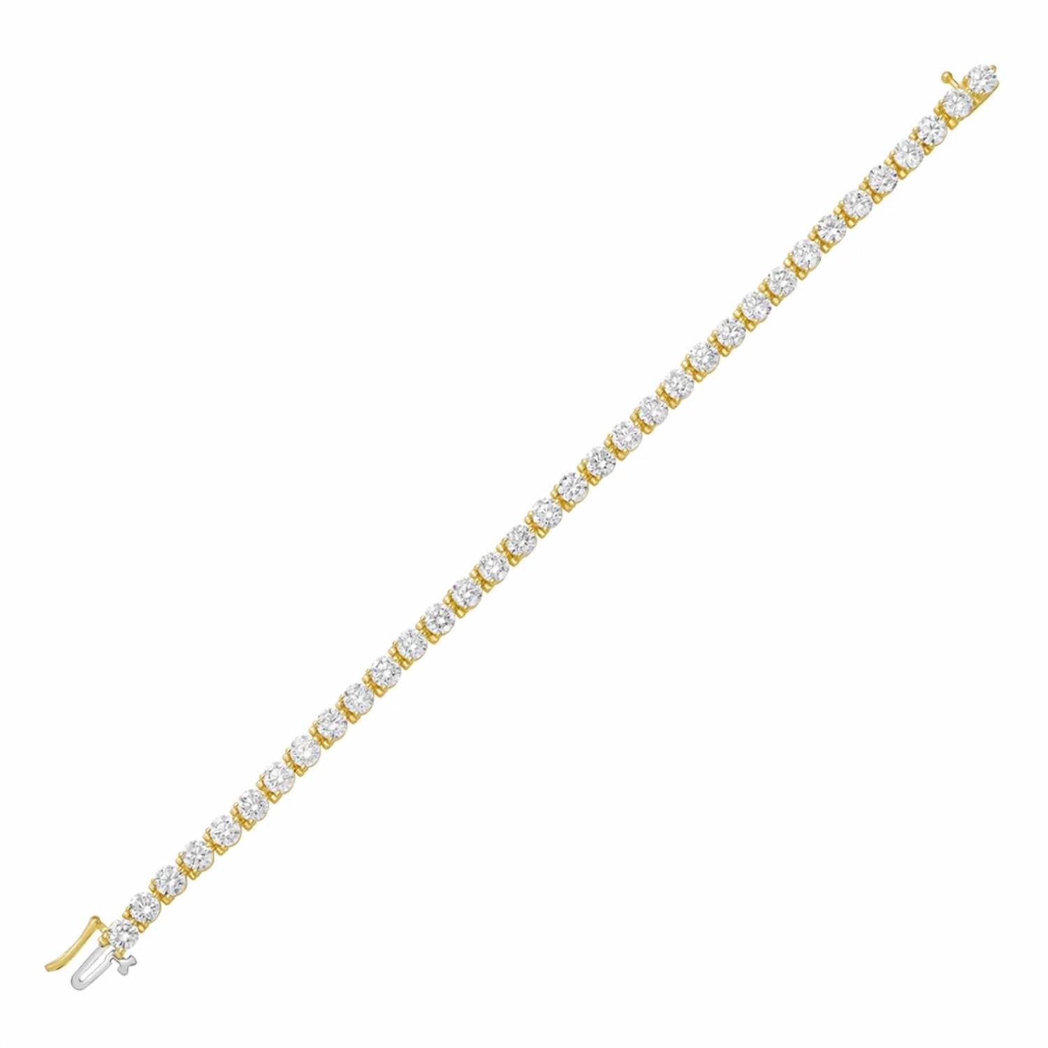 Diana M Jewels - Women's Round Lab-Grown Diamond Tennis Bracelet (2.00 Ct) - Classic