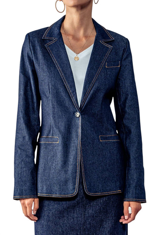 Trend:Notes - Stitch Denim Blazer