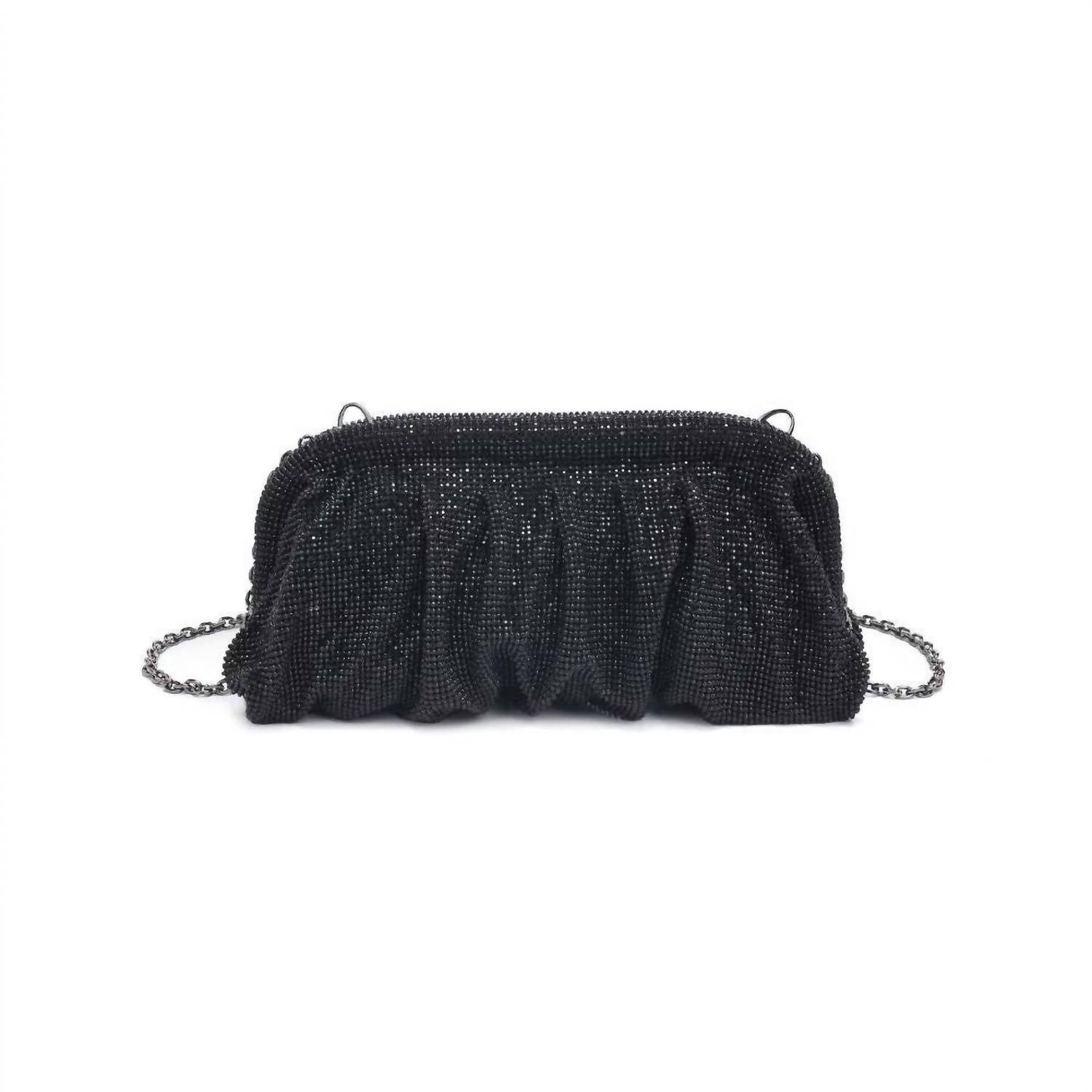 Urban Expressions Women's Irina Crystal Rhinestone Evening Bag in black - women's bag