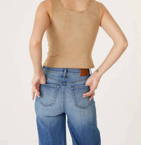 Level99 - Francis Faux Suede Tank