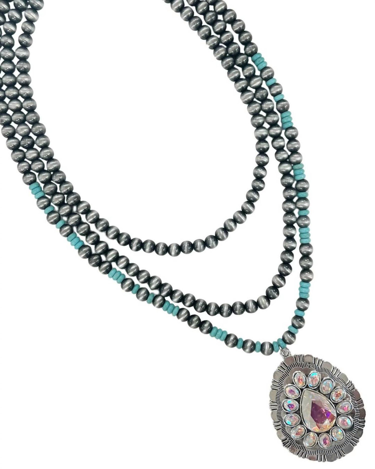 Grace + Emma - Women's Layered Statement Southwest Style Necklace