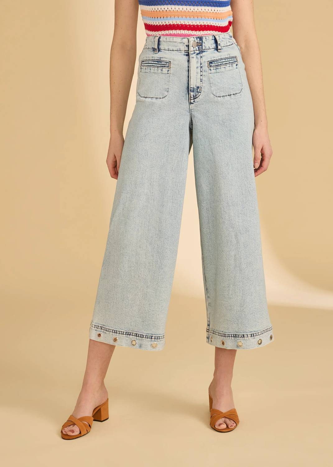 Fdj - Suzanne Wide Crop Denim Pants