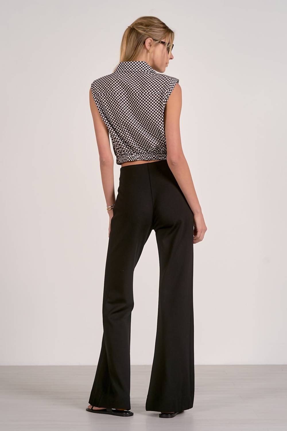 Elan - Flare Elastic Waist Pants
