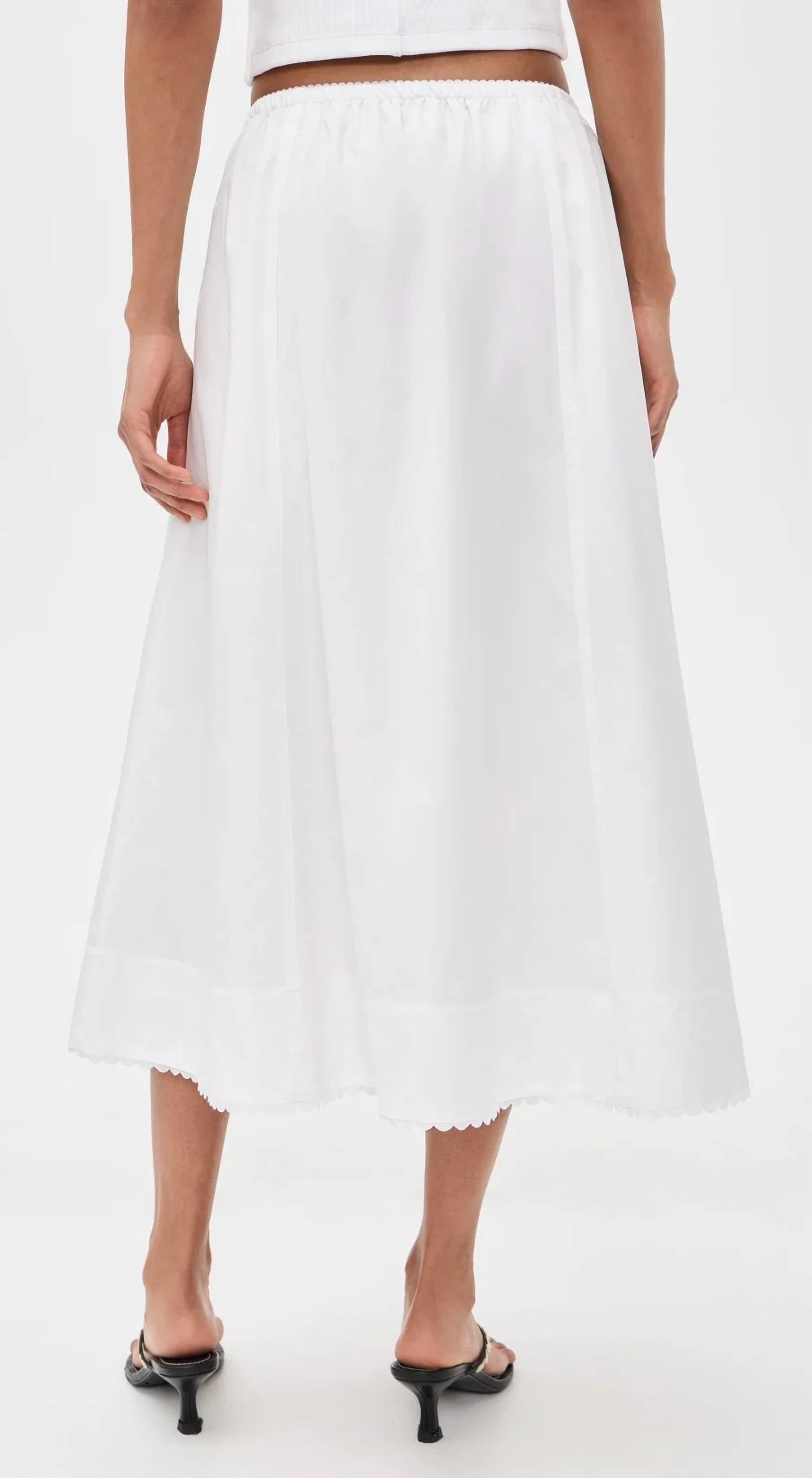 Vince - Scallop Detail Maxi Skirt