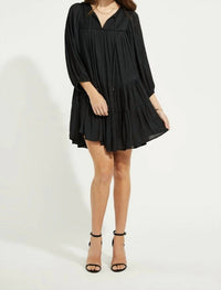 Gentle Fawn Cadence Flowy Print Dress in black - women's dress