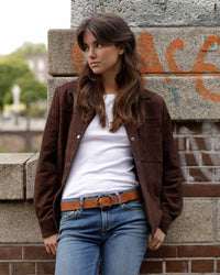 Amsterdam Heritage - Dakota Leather Shirt Jacket