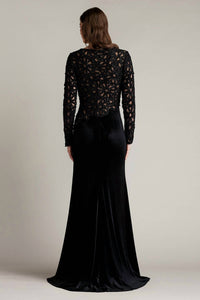 Tadashi Shoji - Sinnott Chenille Embroidered Gown
