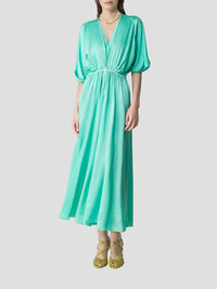 Forte Forte - Silk Satin Half Sleeve Dress