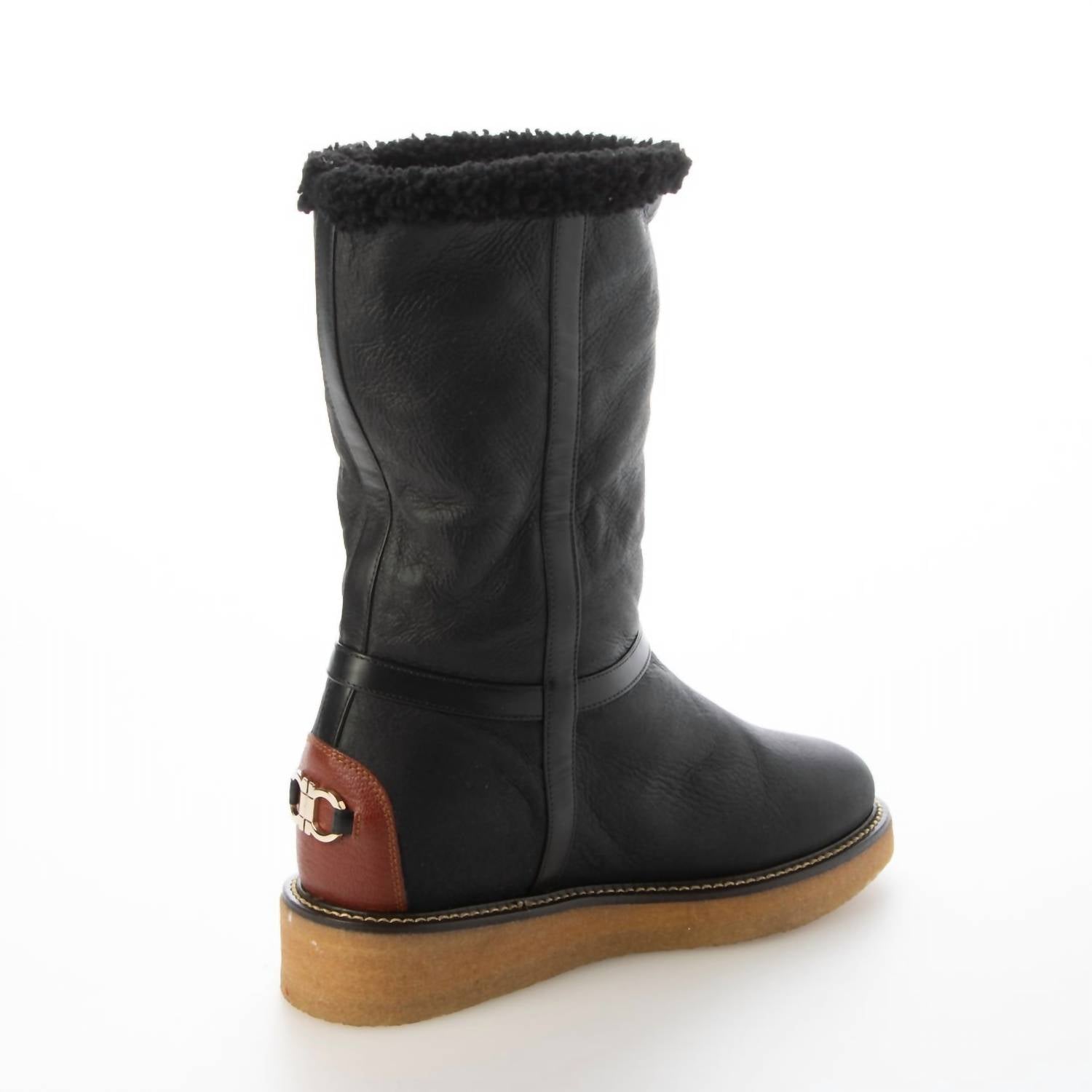 Salvatore Ferragamo - Women's Shearling Trim Boots