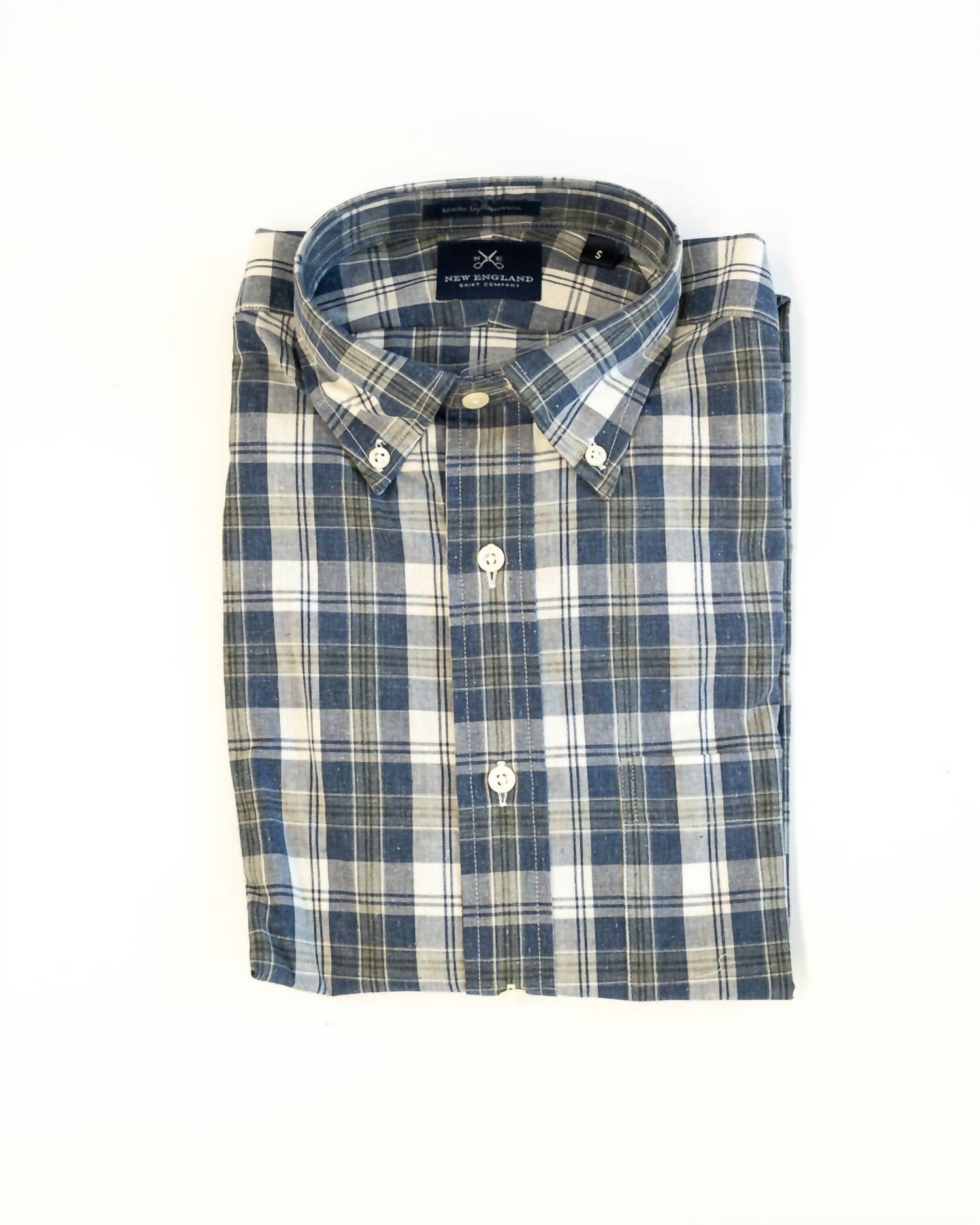 New England Shirt Company - Men's Authentic Madras Button Down Shirt
