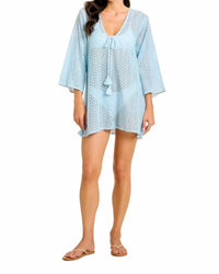 Sitano - Sorrento Aria Crochet Bell Sleeve Mini Dress