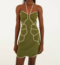 Farm Rio - Wavy Cutouts Mini Dress