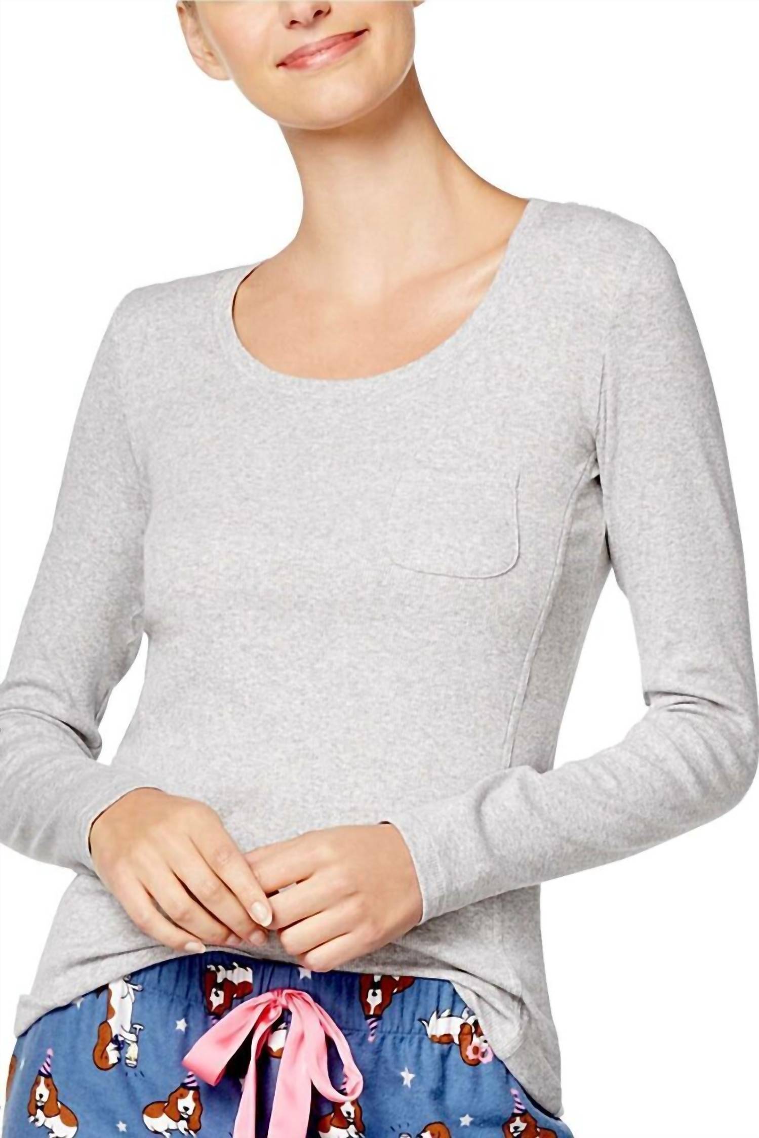 Jenni By Jennifer Moore - Women's Ribbed Pajama Top