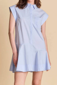 English Factory - Collar Flare Skirt Mini Dress
