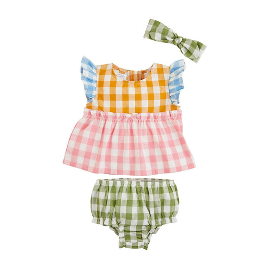 Mudpie - Girl's Set Pinafore Dress