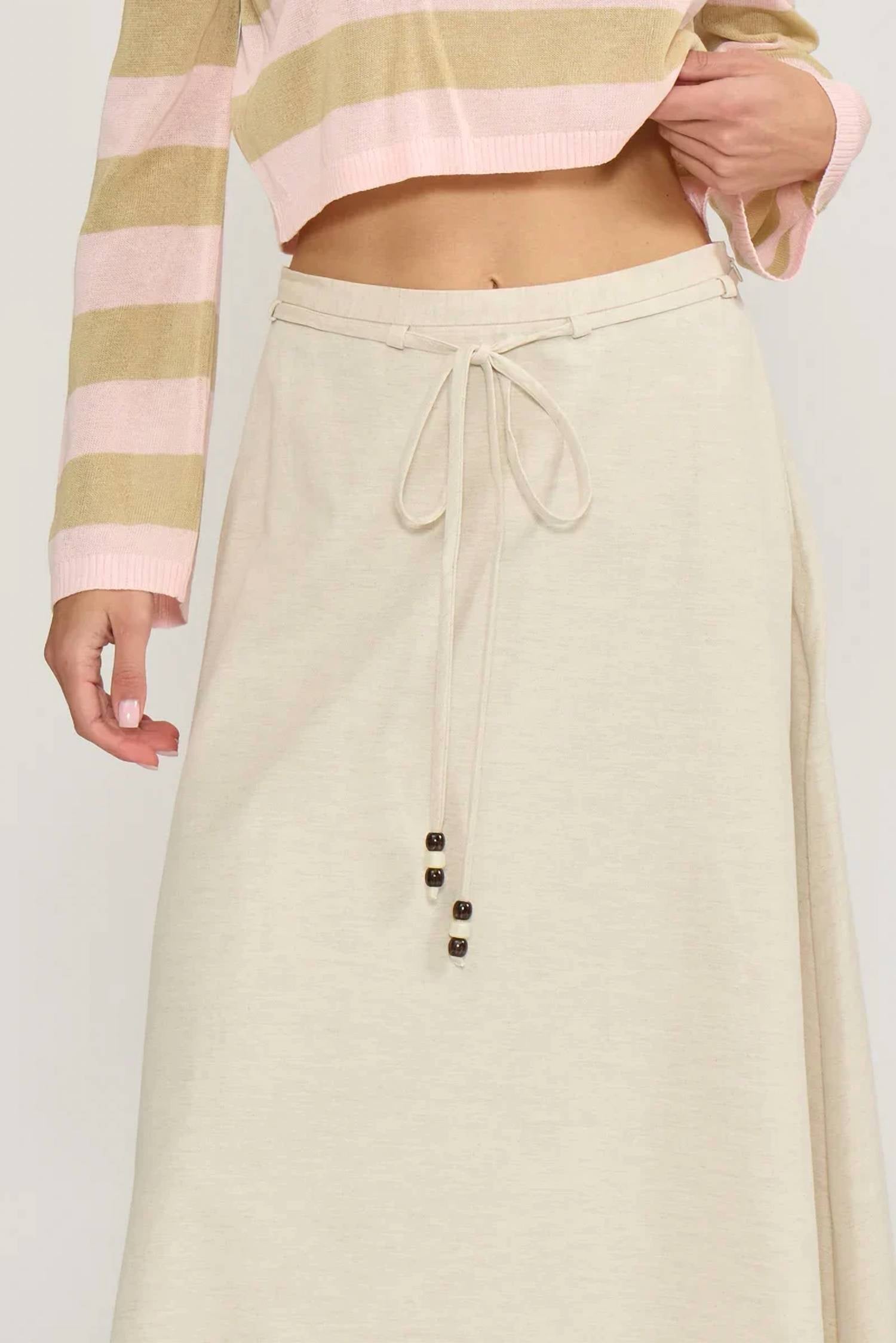 Lucy Paris - Hayden A Line Maxi Skirt