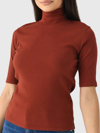 Vince - Elbow Sleeve Turtleneck Top