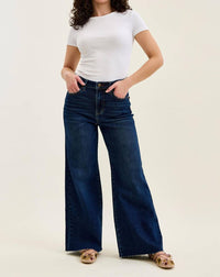 Judy Blue - High Waist Petite Retro Wide Leg Jeans