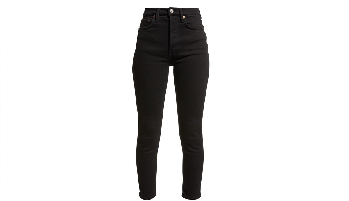 90S High Rise Ankle Cropped Jeans